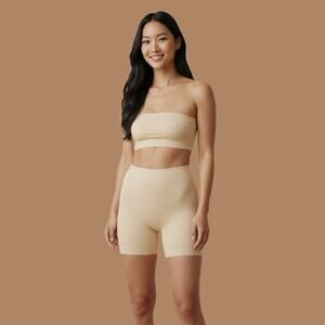 SKIMS High-Waist Sculpting Shorts Women’s Size L Shapewear Nude Beige